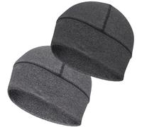 EINSKEY Cooling Skull Cap Beanie Hat, 2-Pack Moisture Wicking Wave Cap Summer Thin Elastic Helmet Liner for Running Cycling