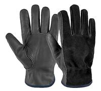 EINSKEY Gardening Gloves for Men Women, Tough Thorn Proof Leather Safety Work Gloves, Heavy Duty Rigger Protective Gloves with Strong Grip for Garden Yard Mechanic Welding