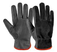 EINSKEY Gardening Gloves for Men Women, Tough Thorn Proof Leather Safety Work Gloves, Heavy Duty Rigger Protective Gloves with Strong Grip for Garden Yard Mechanic Welding