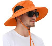 EINSKEY Wide Brim Sun Bucket Hat, Waterproof Boonie Hat for Men & Women | UPF 50+ UV Protection, Adjustable Fit, Chin Strap & Sweatband, Foldable Durable for Fishing Hiking Garden Beach