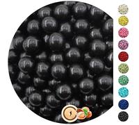 EinsSein 0.35 kg Chocolate Balls Glossy Black Guest Gifts Wedding Chocolate for Guests Chocolate Balls Chocolate Sweets Children's Birthday Party Christening Communion Confirmation Edible