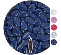 EinsSein 0,5kg Chocolate dragees dark blue giveaways wedding chocolates sweets dragées dragees mini favours guests shapes chocolate table hearts party baptism communion confirmation sweet sugared