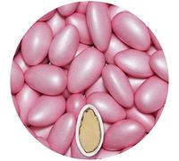 EinsSein 0,5kg Sugared Almonds Baptism Conchiglia Pink Pearl Sugar Sweets Almond Dragees Baptism dragee Cake Balls Candy Coated Sweet for Weddings Favours Gift Box sugred fillers Chocolate Chocolates