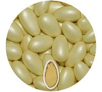 EinsSein 0,5kg Sugared Almonds Conchiglia cream pearl Wedding sugar sweets almond dragees baptism dragee cake balls candy coated sweet for weddings favours gift box sugred fillers chocolate chocolates