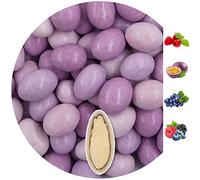 EinsSein 1kg Sugared Almonds Chocolate Mixed Tastes lilac-purple glossy Chocolate Almonds wedding sugar sweets almond dragees baptism dragee cake balls candy coated sweet weddings favours dragée gift