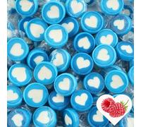 EinsSein 2kg Rock Heart Sweets Blue White | Candy Bar Decorations for Wedding Baby Shower Communion Baptism Valentine’s Day | Party Favors & Table Candy Mix