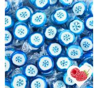 EinsSein 500g Handmade Christmas Sweets Blue & White Snowflakes | Rock Candy for Advent Calendar Santa Gift Secret Santa Stocking Fillers | Chocolate Alternative Treats