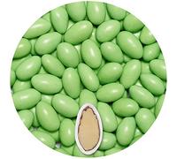 EinsSein Sugared Almonds Colorato light green glossy 500g | 120 pieces Sugar Candy Coated Jordan Almond | Dragees for Weddings Baptism & Party Favors (Gift Box Fillers) | Sweet for wedding favours