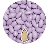 EinsSein Sugared Almonds Colorato lilac glossy 500g | 120 pieces Sugar Candy Coated Jordan Almond | Dragees for Weddings Baptism & Party Favors (Gift Box Fillers) | Sweet for wedding favours