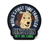 Einstein World's First Time Traveler PVC Hook and Loop Tactical Patch - Back to The Future Inspired