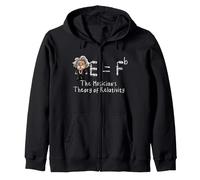 Einstein's Theory of relativity musicians E = Fb E = Fb E = mc2 Zip Hoodie, Adult Unisex, Black, M