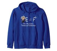 Einstein's Theory of relativity musicians E = Fb E = Fb E = mc2 Zip Hoodie, Adult Unisex, Royal Blue, S