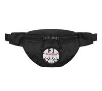 Eintracht Frankfurt Bum Bag (Hib Bag) with 80s Eagle Patch and Eintracht Frankfurt Woven Lettering in Band, Black / White / Red, Streetwear