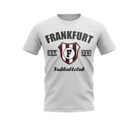Eintracht Frankfurt Women's Womens Frankfurt Established Football T-Shirt in White | Size: Medium Eintracht Frankfurt White M