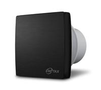 EINTTAX Bathroom Fan 100 mm Diameter, Wall Mounted Ventilation Bathroom Fan, IPX4 Waterproof, Quiet 34 dB, Includes Screws and Dowels, White (Standard, Black)