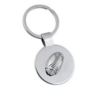 EIO Gifts Personalised Rugby Ball Design Keyring/Keychain, Presentation Box - Engraved with Your Custom Text