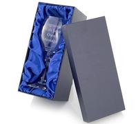 EIO Gifts Personalised Wine Glass 310ml - Wine Glasses in Satin Lined Presentation Box -Engraved Glass Gifts for Your Loved Ones with Your Custom Text