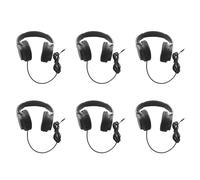 Eioeeklop 6X Guitar Headphone Guitar Amplifier Audio Mixer over Ear Headset Retractable Foldable Wired Stereo Headphone