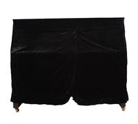 Eioeeklop Three-Dimensional Piano Cover, Gold Velvet Piano Cover, Thick Piano Dust Cover, Grand Piano Cover Black
