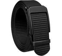 EIOKBECY Ratchet Golf Belt for Men, 1.38" Nylon Web Tactical Belts with Automatic Slide metal Buckle, No Holes Adjustable Fit Everywhere