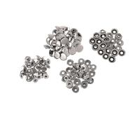 EIOLWJIEO Assorted Press Buttons Set For Leather Craft Clothing And DIY Projects Making Popper Fasteners MaterialMetal Snap Fasteners Snap Buttons Sewing Rivet