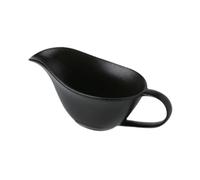 EIOLWJIEO Ceramic Gravy Boat and Sauce Dishes Set Elegant Serveware for Festive Dinners Gravy Jug Fine Porcelain with Smooth Edge Porcelain Boat White Dip/Dip Bowls, Black, 20x9x8cm
