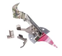 EIOLWJIEO Double Fold Angle Binder Sewing Machine Replacement Accessories Finishing On Curve Sewing Machine Part for Work Binding Attachment Folder, Silver, 36mm