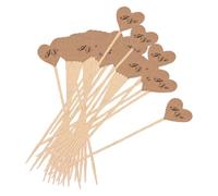 EIOLWJIEO Durable Reusable Heart Cupcake Topper Modelling Balloons Various Party Decorations Heart Shape Cake Picks Not Only As Cake Topper But Also As Other Decorative Items, I Do, 2.9x2.5cm