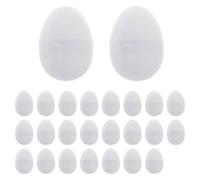 EIOLWJIEO Easter Basket Painting Easter Egg Party Favor White Blank Unpainted DIY Options for All Age Groups Making Own DIY Eggs. Empty Fillable Eggs are Made of Premium Plastic