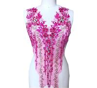 EIOLWJIEO Easy to Match Lace Applique for Wedding Bodice and Dance Dresses with Materials are Sturdy and Durable Multiple Colors, Rose redB