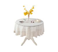 EIOLWJIEO Easy Wash And Durable Tablecloth Elegant And Variety Of Patterns Lace Round Tablecloth Table Cover, stars, 100cm