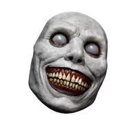 EIOLWJIEO Eerie Halloween Horror Mask Unearth Chilling Demon Mask Experience For Thrilling Night Product Is Made Of Vinyl And May Have Slight Odor. Can Be Soaked In Water For, white