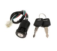 EIOLWJIEO Ignition Key Switch Lock Key Set 4 Wire And 2 Keys Motorcycle Accessory Easy Installation Enhancing Ride Motorcycle Ignition Switch Lock Set +2 Keys