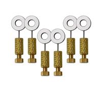 EIOLWJIEO Leathercraft Sewing Pin Set 6pcs Tools For Finishing Leather Craft And DIY Projects For Diy Leather Crafting. Craft Hand Sewing Located Pins Tools Are Made Of Brass, Gold, 0 to 6mm