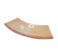 EIOLWJIEO Non-slip Bathroom Mat Soft For Comfortable And Safe Shower Polyester Bathroom Floor Mat Floor Carpet Mat Curved Bath Mat, 42 * 100cm