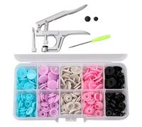 EIOLWJIEO Snap Buttons Fastener Kit Crafting Tool Set with Pliers Durable Components Reliability in All DIY Tasks Press Studs Sewing Crafting Fastener Snap Pliers