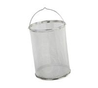 EIOLWJIEO Stainless Steel Noodles Colander Mesh Strainer Spaghetti Strainer Spoon with Handle Easy Operating Hot Foods Spaghetti Spoon Fry Basket Food, Silver, 20cm