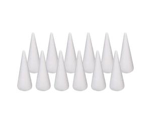EIOLWJIEO Unleash Creativity Using Foam Cones For Crafts Small Large DIY Arts White Fantastic For Gnomes And Cake Toppers Polystyrene Forms For Crafts Crafting Cake Topper