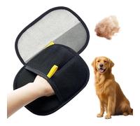 eioororriy 2 Pcs Pet Hair Removal Gloves Cat Grooming Glove Anti-Static Dog Cleaning Gloves Double-Sided Design for Thick-Furred Pets Deshedding Brush for Dogs Cats Rabbits