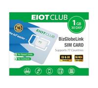 EIOTCLUB Global Data Only SIM, 77 Countries, Multi-Network, 1GB Trial