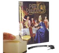 EIOUMAX Diversion Book Safe with Real Paper Pages, Secret Hidden Safe Box with Key Lock for Cash and Valuables, Vintage Safe Book Stash Box for Home Office, Unique Security Gift - Pride and Prejudice