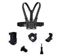 EIOYUMY Pocket 3 Chest Strap Mount, Adjustable Shoulder Strap Length, Compatible with DJI Osmo 360, Action 5, Insta360 X5, X4, X3, Action Camera Accessories