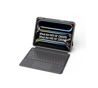 EIP Bluetooth Keyboard Case for iPad Air 13 inch (M3 2025/M2 2024), 13" Magnetic Detachable Case with Trackpad, 7-Color Backlit Keys, Stylus Shortcut Support, Slim Protective Cover [US Layout]