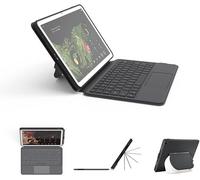 EIP Magnetix Keyboard Case for Google Pixel Tablet 11 inch (2023), Adjustable Viewing Angle, Detachable, Easy Carry, Protective Cover Compatible with Speaker Dock, 7 Backlight Color, DE Layout
