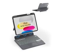 EIP Magnetix Keyboard Case for iPad (A16) 11th/10th Generation (2025/2022), with Patented Stylus Shortcuts, Protective, Adjustable Hinge Stand, Detachable Case, 7 Color Backlight [US Layout]