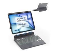 EIP Magnetix Keyboard Case for iPad Air 11 inch M4/M3/M2, 5/4th Gen, iPad Pro 11" 1-4th, with Patented Shortcuts, Adjustable Stand, Detachable Keyboard, Backlit [Not for Pro 11 M4] [UK Layout]