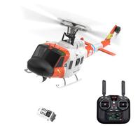 Eipol 1/34 Scale YU Xiang F07S UH-1 Huey RC Helicopter, 2.4G 6CH Brushless Direct Drive, GPS/6G Stabilization, Dual Brushless Motors, 6-axis Gyro with Optical Flow and Altitude Hold(1 Battery)