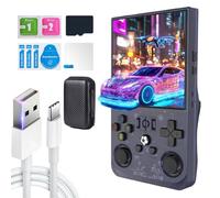 Eipol 2025 New Upgrade R36MAX Retro Handheld Game Console 128G TF Card, 4.0 Inch IPS Screen Linux System with Professional Gaming Chip, 64GB Memory, 4000mAh Rechargeable Battery