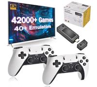 Eipol X9 Pro Retro Game Stick 4K Built-in 64/128/256G with 37800+/42000+/60000+ Classic Games, Retro Game Emulator 2.4G Dual Wireless Controllers 64+ Simulators