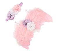 EIR Photo Shooting Accessories for Babies, Feather Angel Wings with Headband, Photography Accessories, Months Newborn for Photos, Newborn Clothes Female